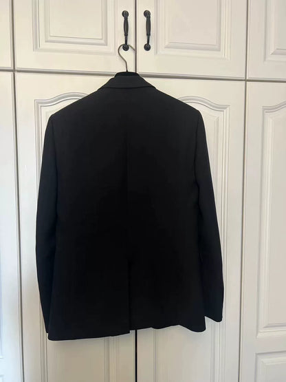 Saint Laurent Silver Button Blazer