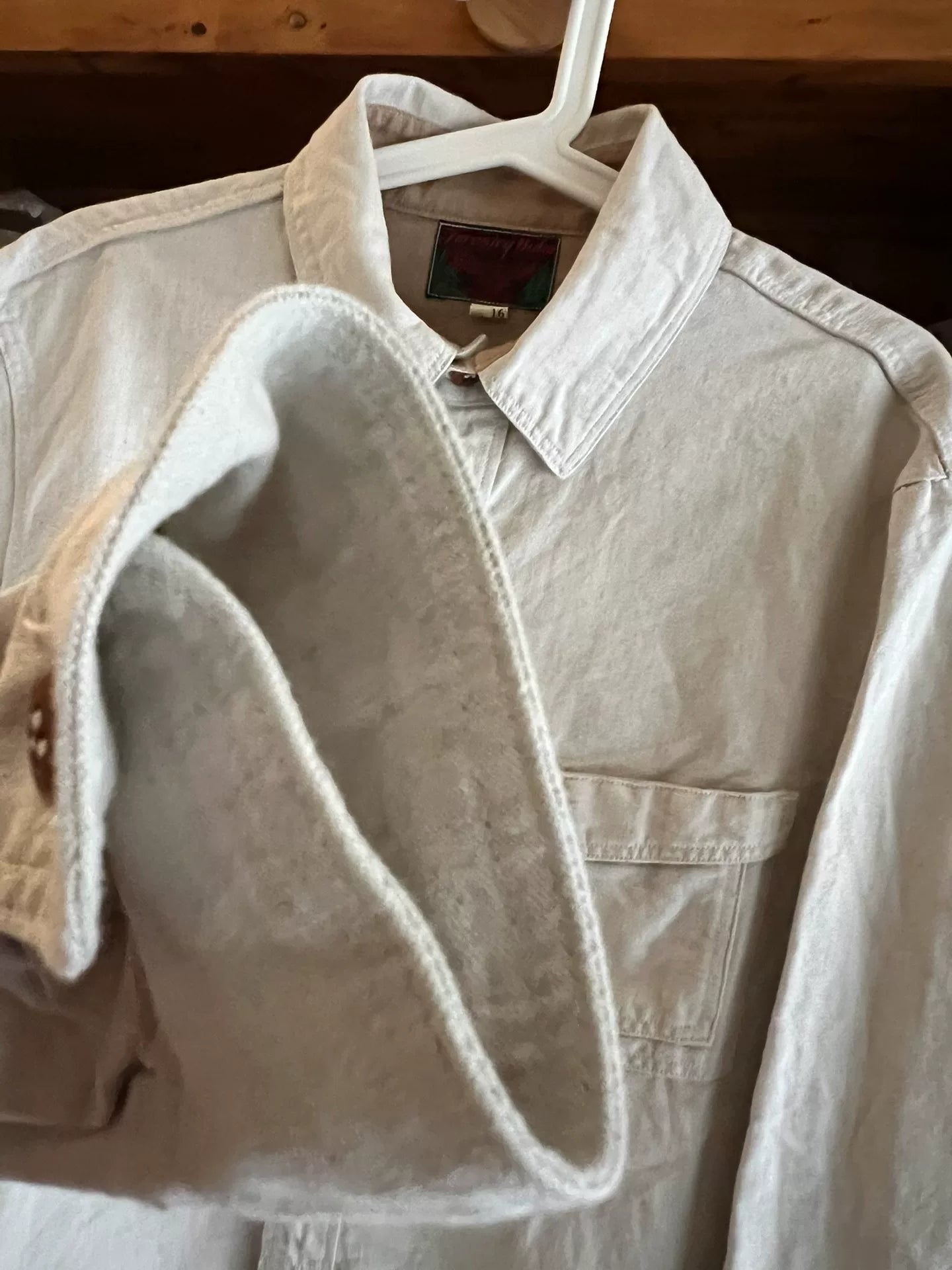 Freewheelers Work Shirt in Gray-White Color