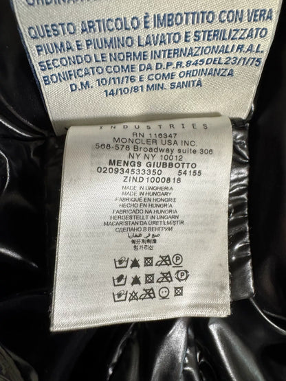 Moncler Mengs Black Hooded Down Jacket