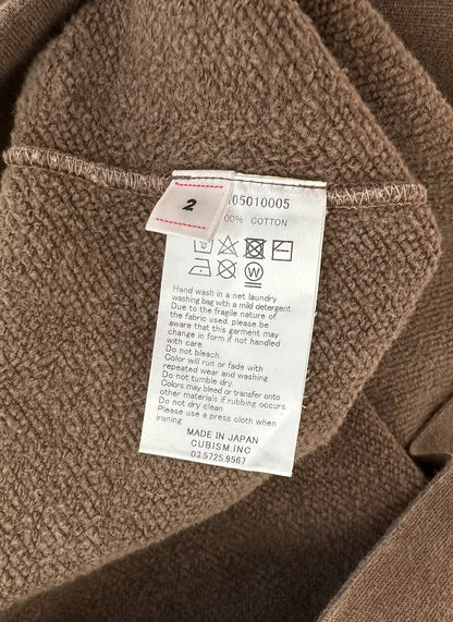 visvim jumbo hoodie in mud color