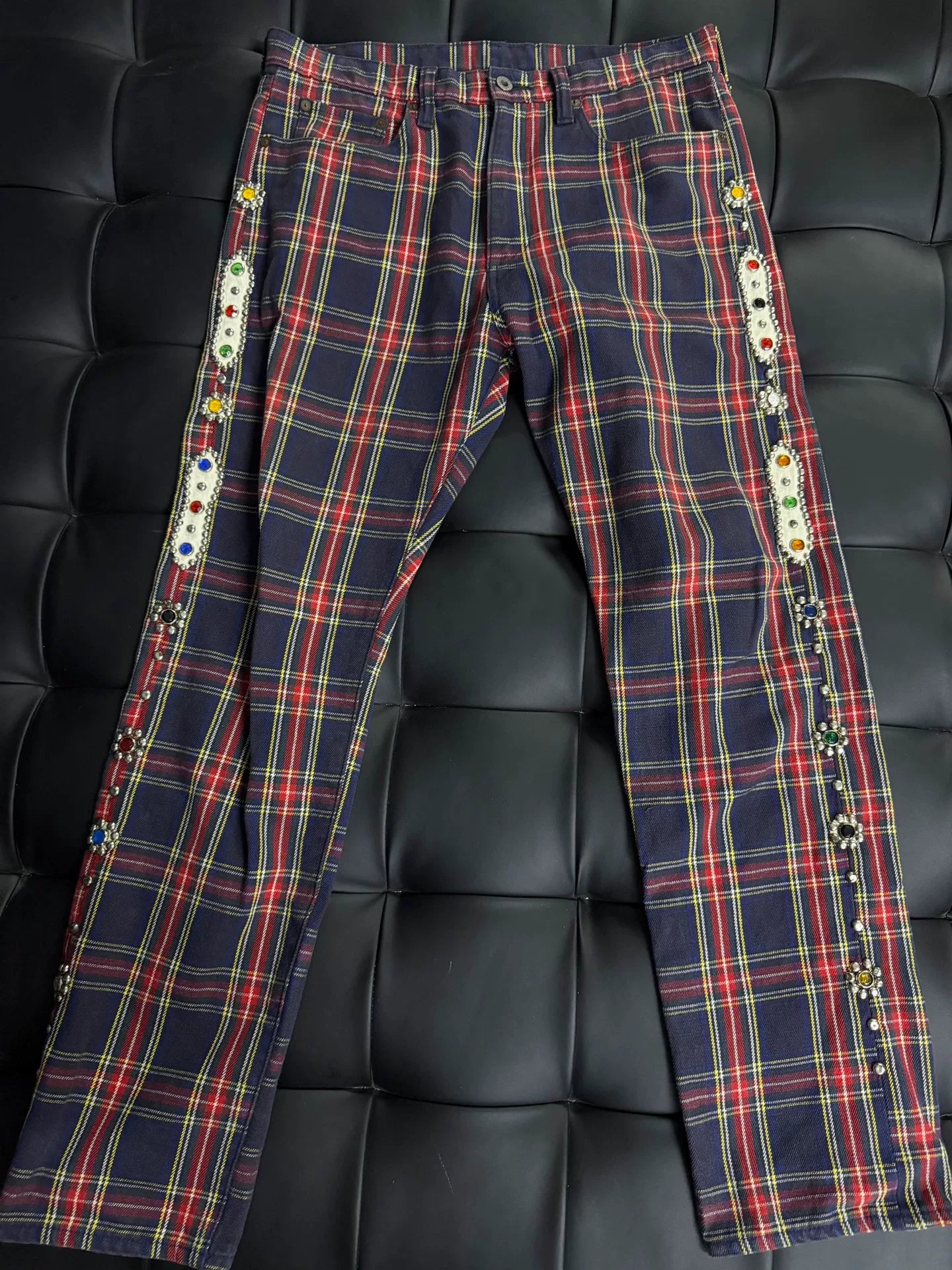 Kapital Red Checkered Gemstone Pants