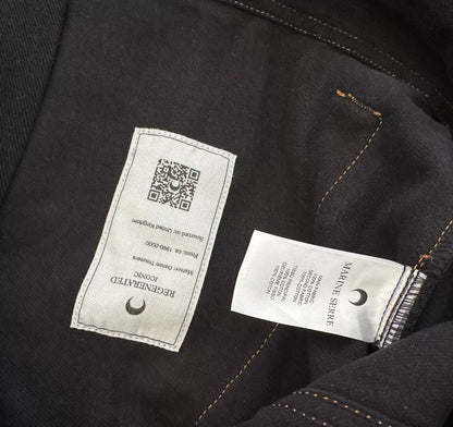 marine serre moon jacquard denim jacket