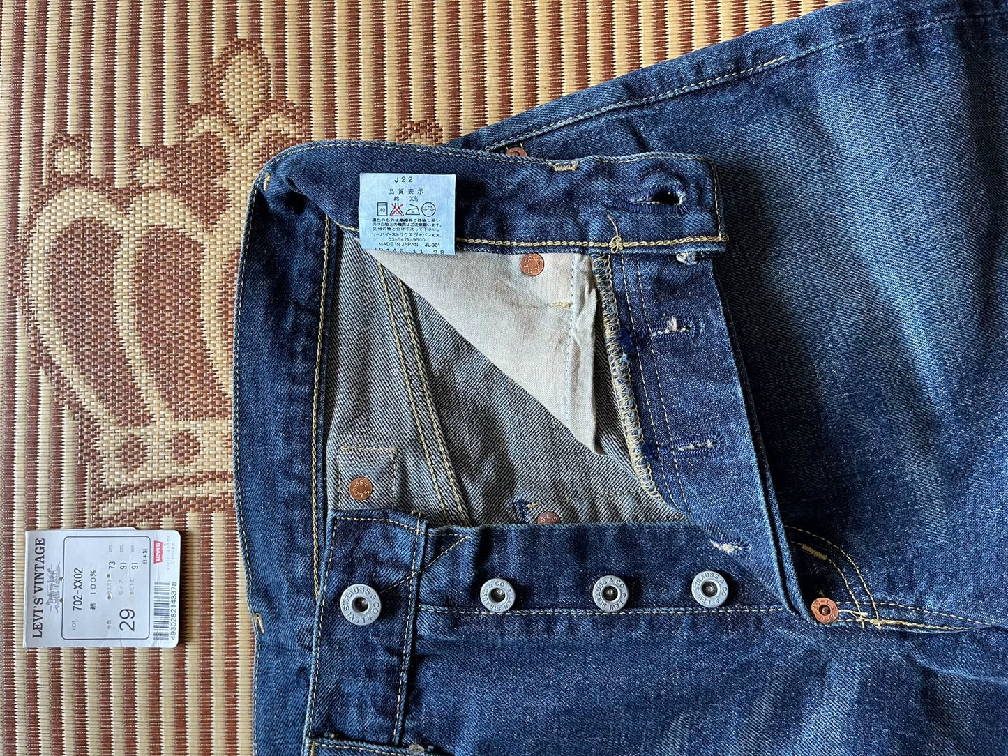 Levis LVC J22 702 Washed Jeans