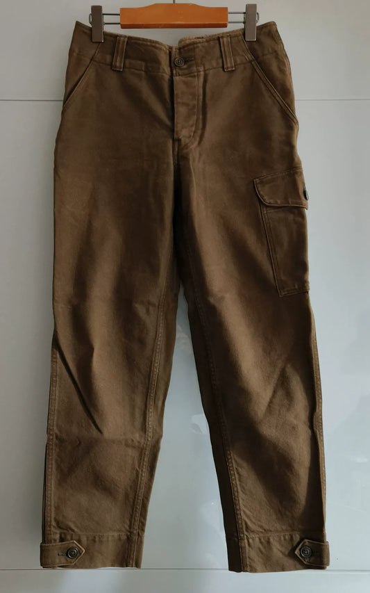Freewheelers Aviators Trousers Olive Green