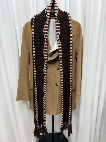 Dries van Noten Wool Fringe Patterned Scarf