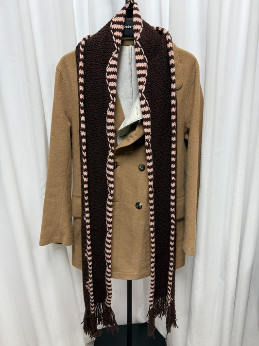 Dries van Noten Wool Fringe Patterned Scarf