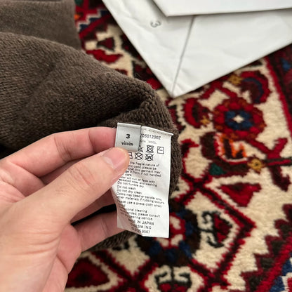 visvim college mud dyed wool sweater