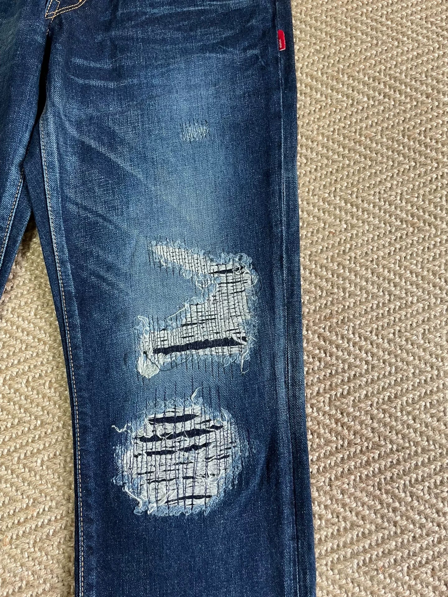 WTAPS Very Skinny Distressed Denim Pants