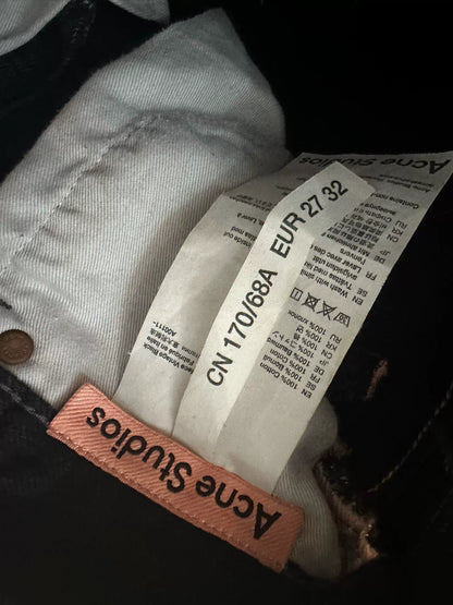 black acne studios denim pants size 27*32