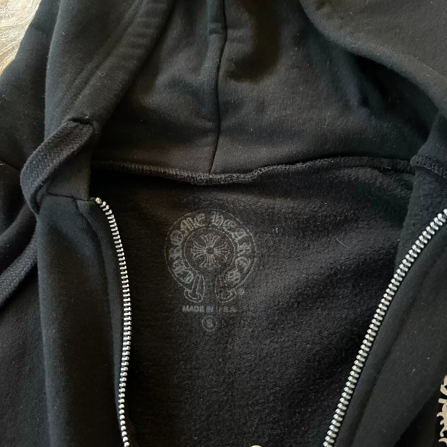 Chrome Hearts Black Sword Zip Hoodie