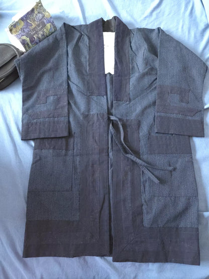 visvim ruunpe dark blue quilted coat
