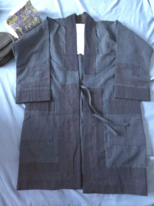 visvim ruunpe dark blue quilted coat