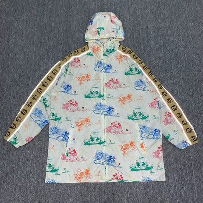 gucci x disney white reflective jacket