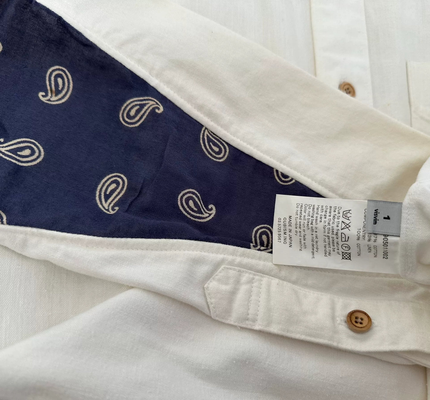 visvim albacore shirt with bandana details