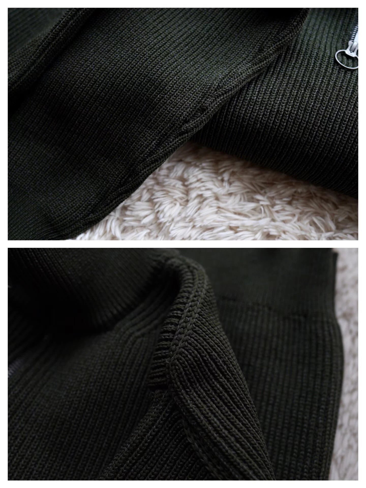nanamica sujf040 half-zip sweater