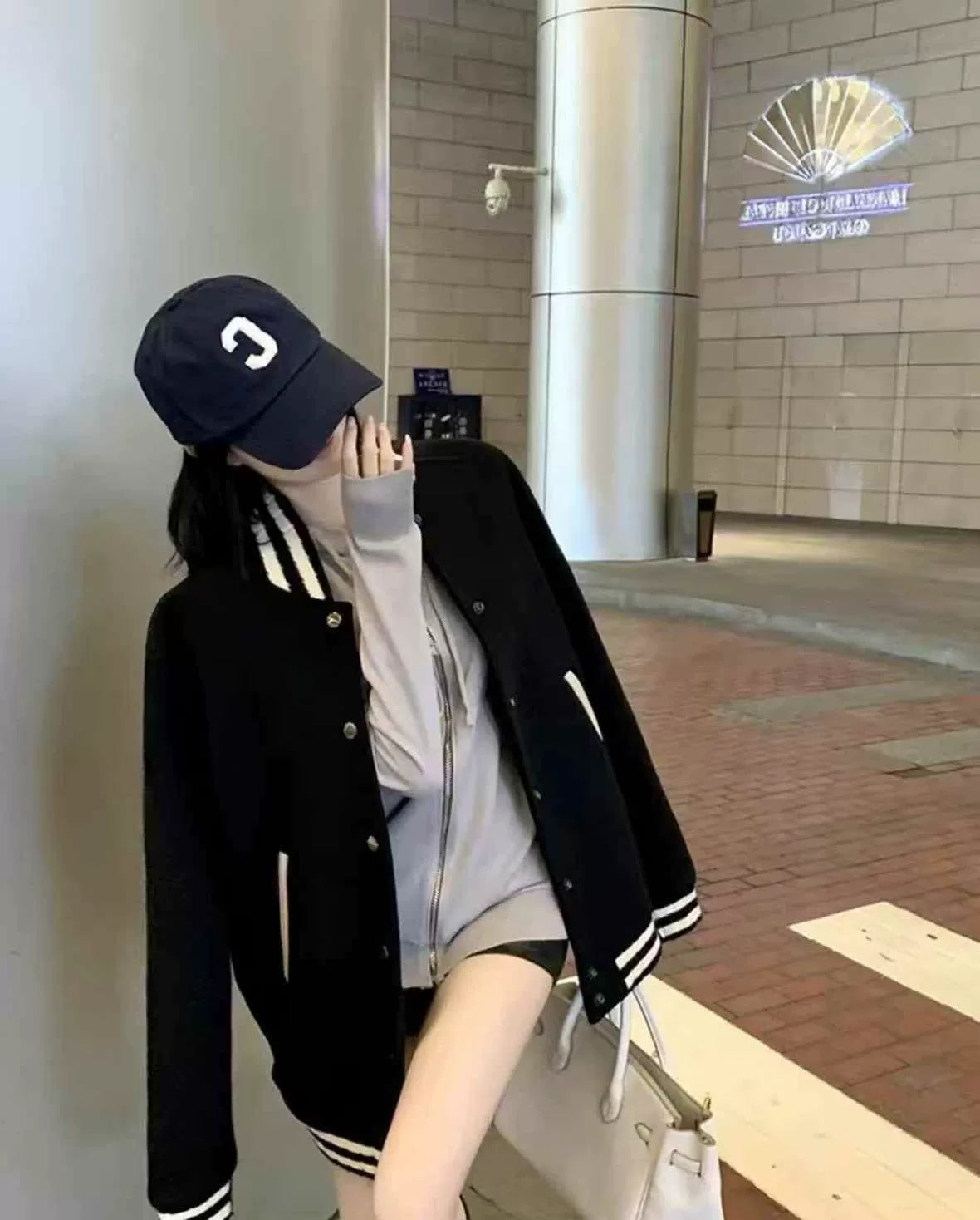 Saint Laurent Black Signature Baseball Jacket