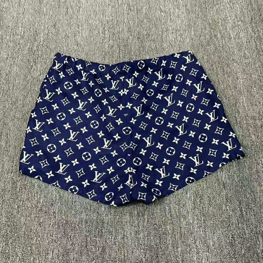 Louis Vuitton Blue Printed Shorts Size 36