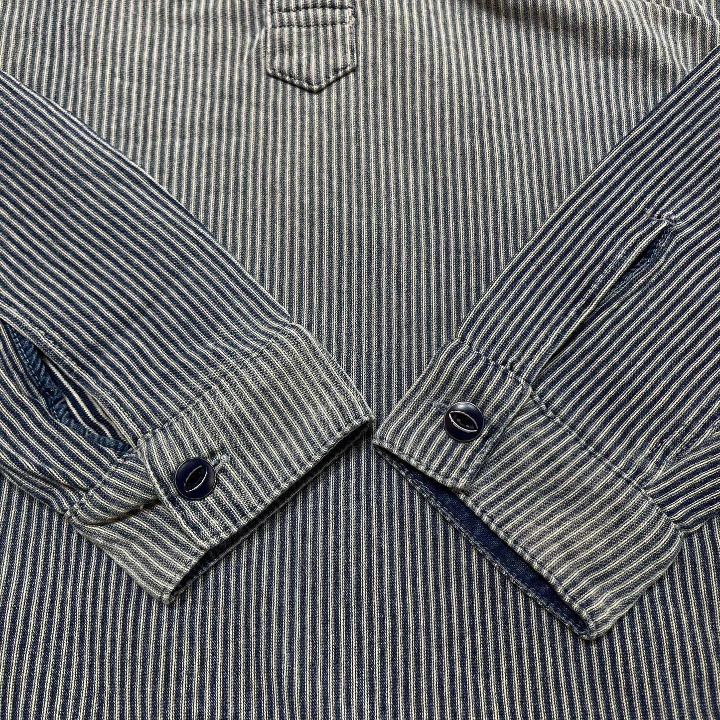 RRL Vintage Stripe Henley Shirt