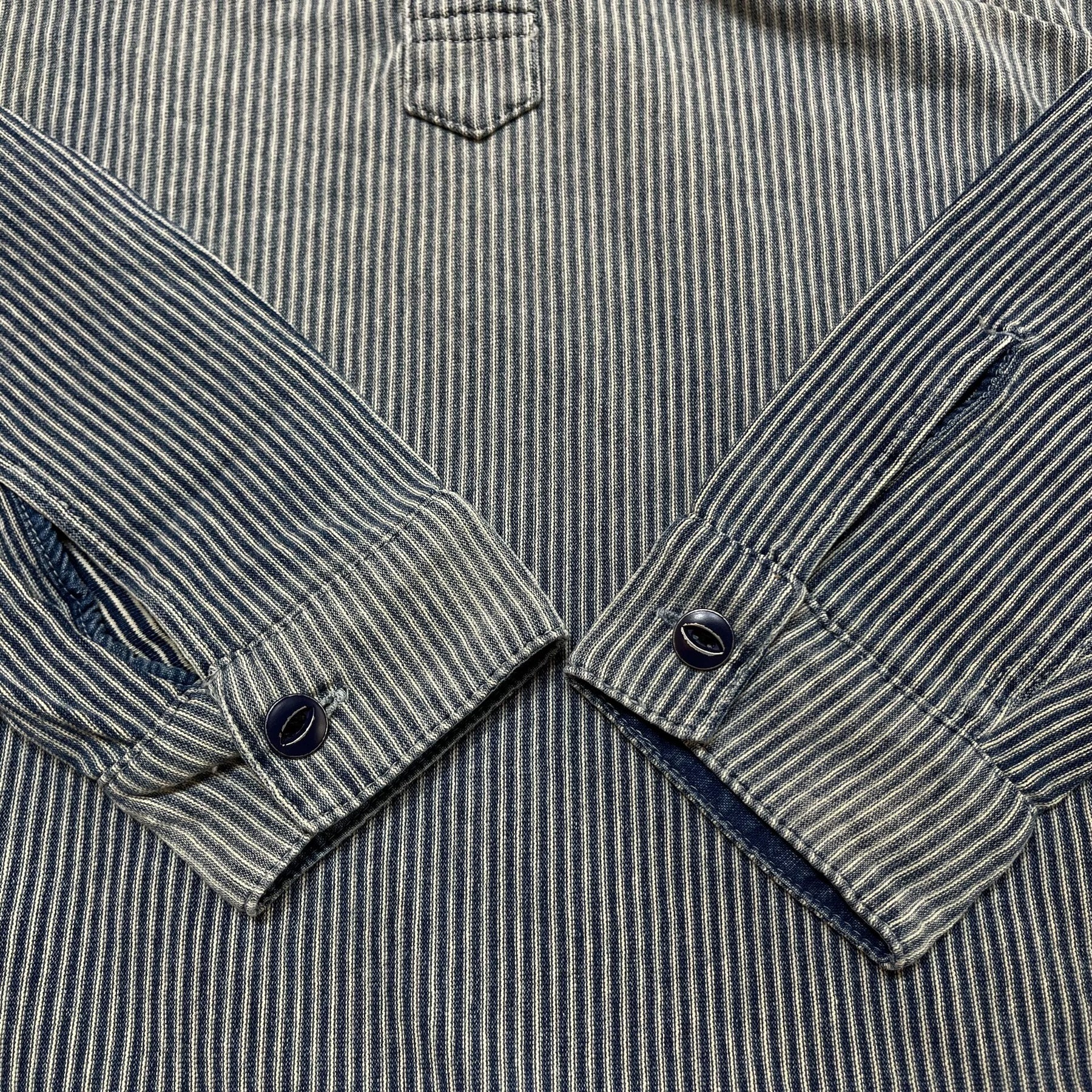 RRL Vintage Stripe Henley Shirt