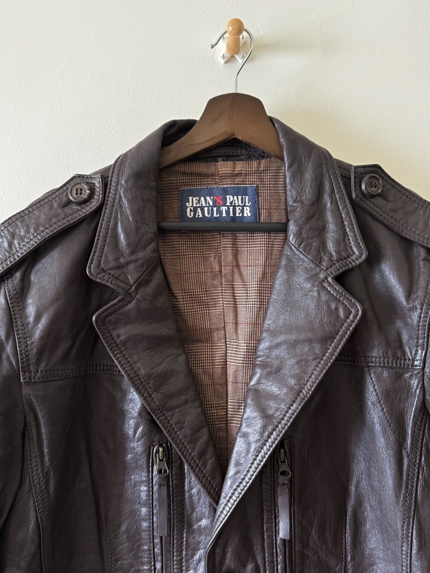 Jean Paul Gaultier 90s Leather Field Jacket