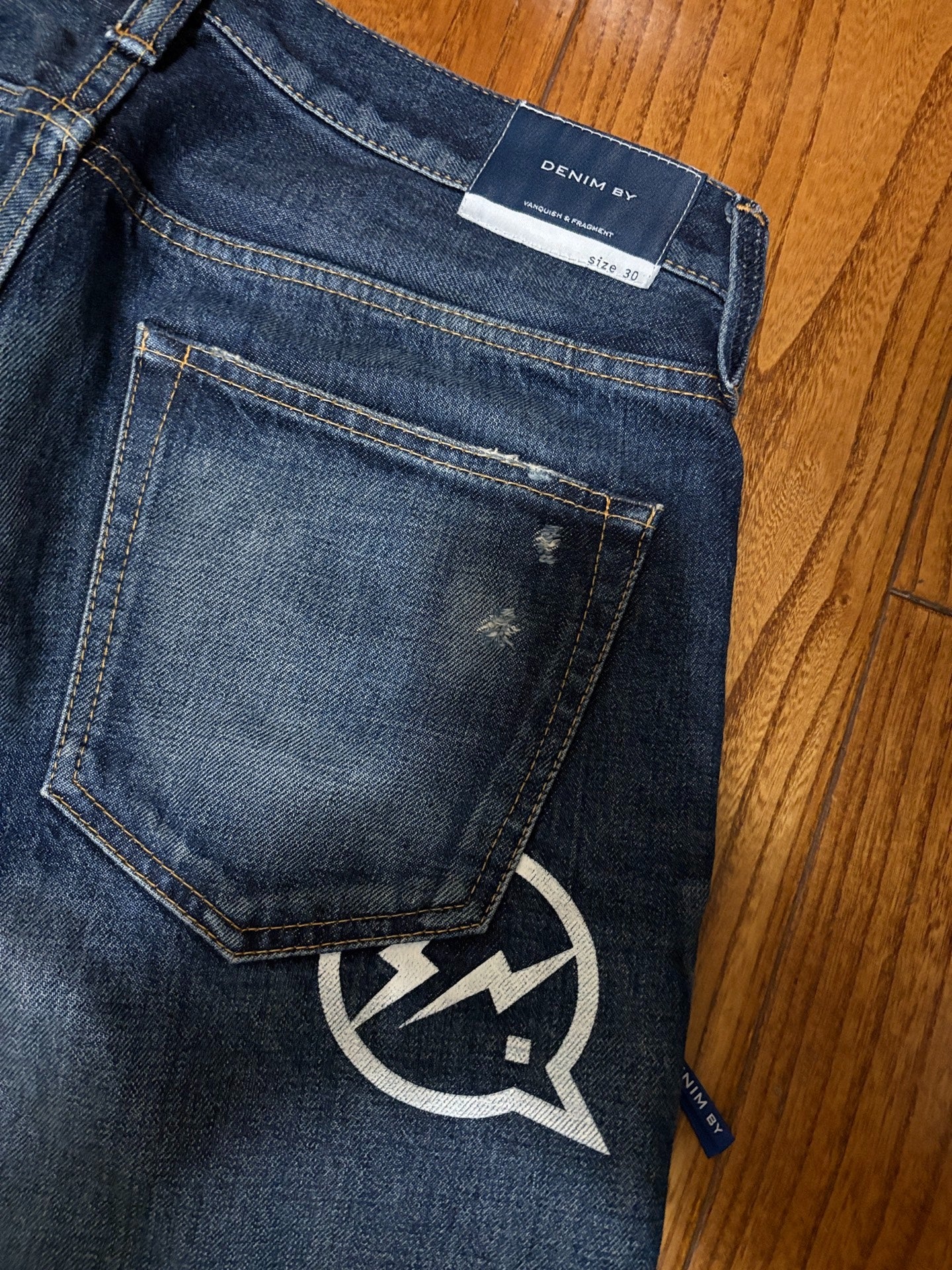 Vanquish & Fragment Heavy Washed Jeans
