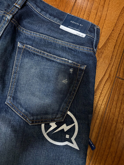 Vanquish & Fragment Heavy Washed Jeans