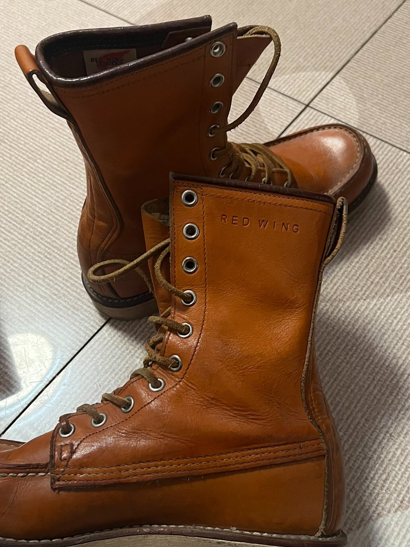 redwing 9877 yellow dog boots for sale