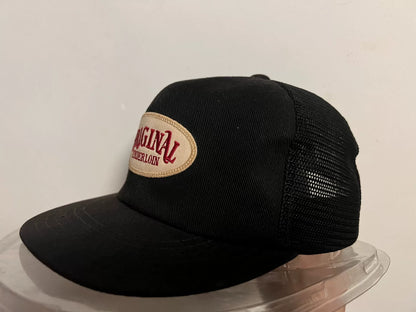 original trucker cap with oval patch