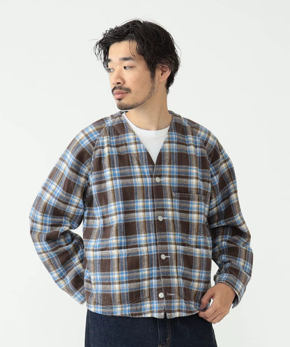 Beams Plus Red White Plaid Shirt Jacket