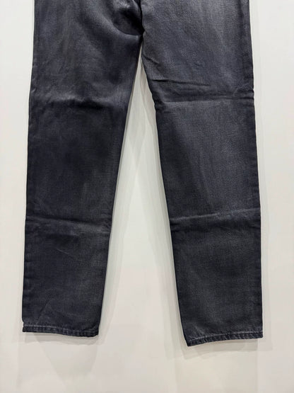 yeezy season 6 black gold denim jeans