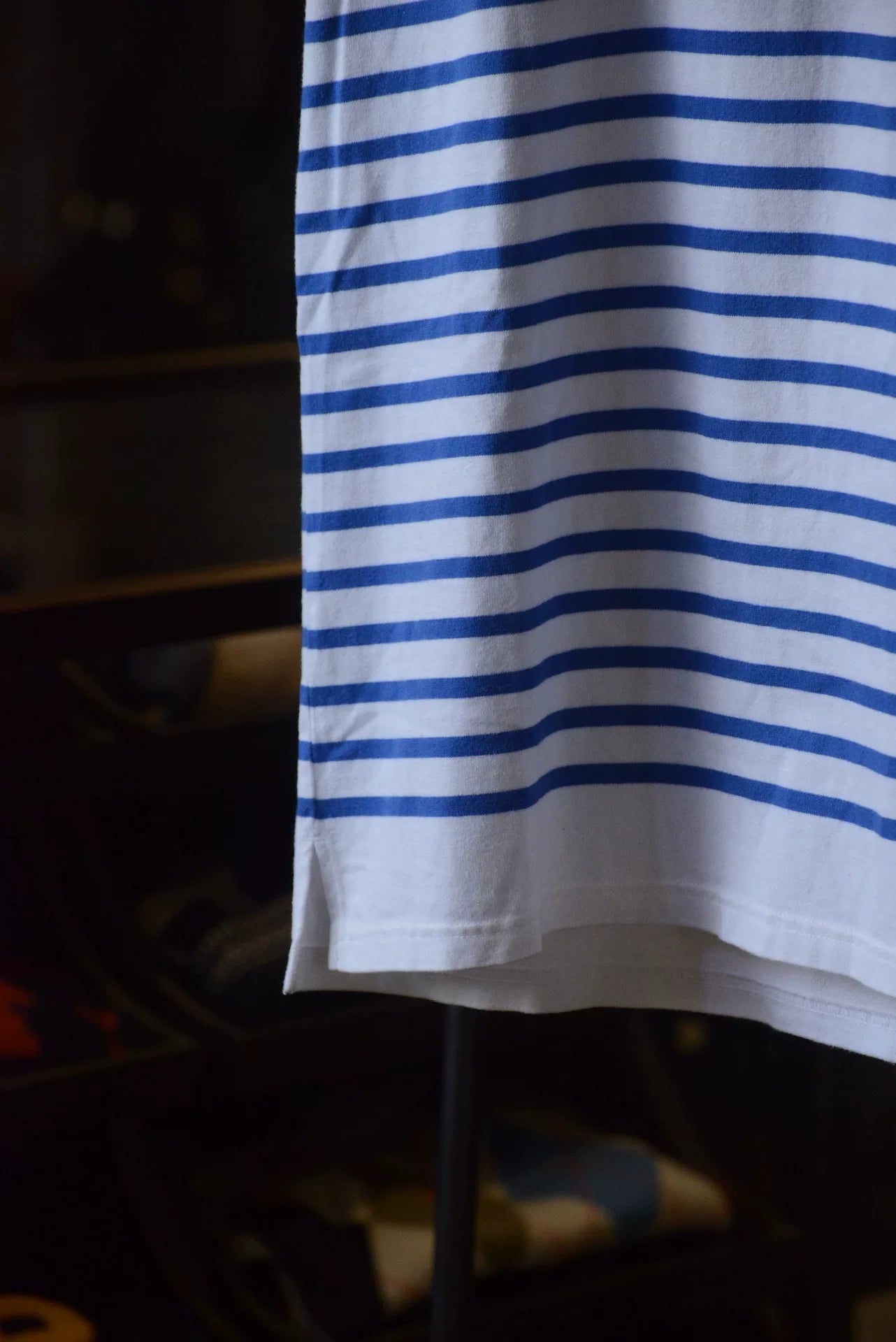 Kapital Horizontal Stripe Short Sleeve Polo