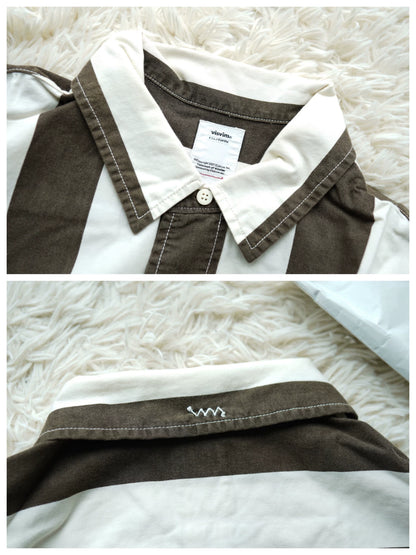 visvim cecile striped shirt