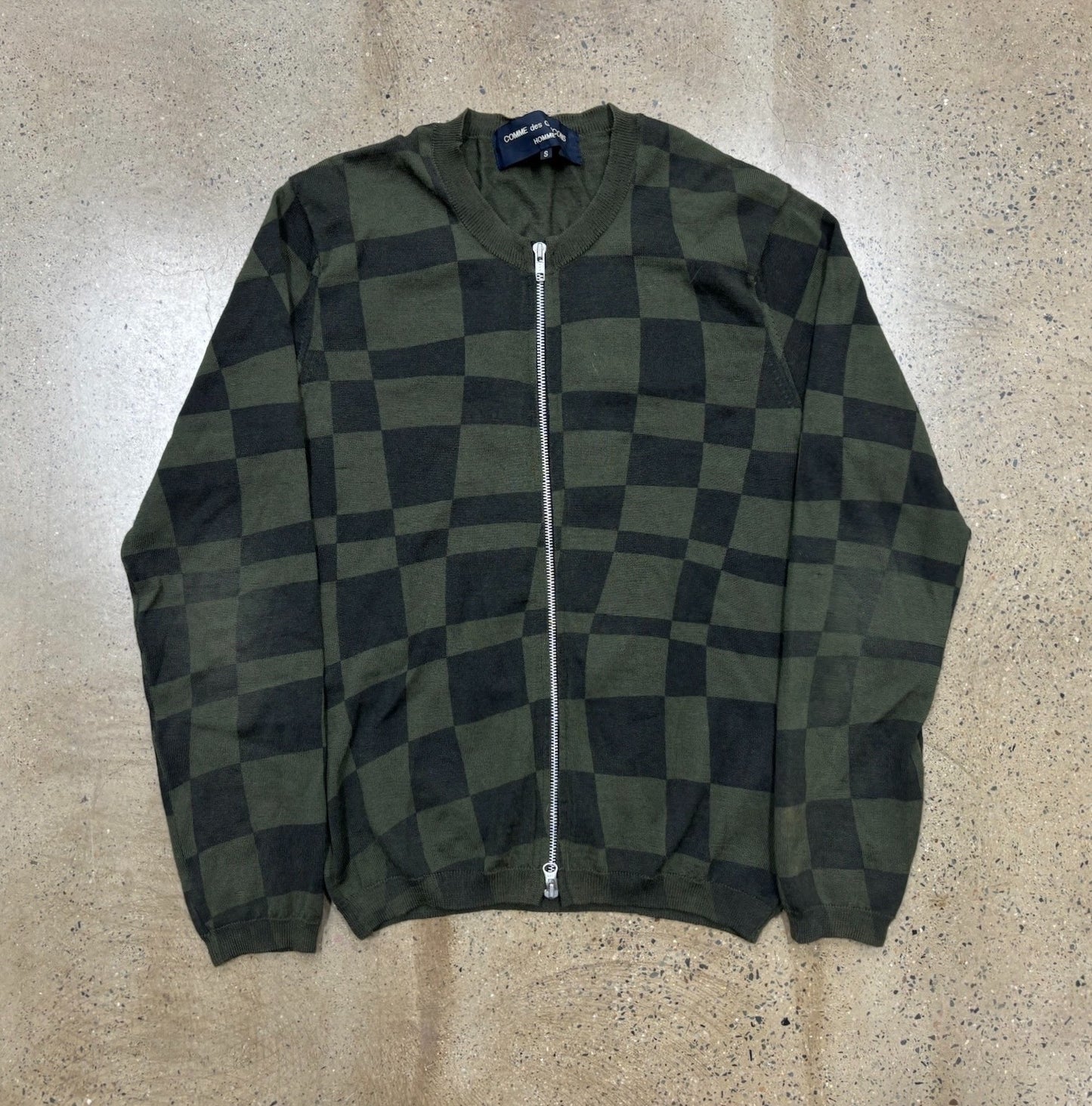 Comme Des Garcons Wool Check Jacket