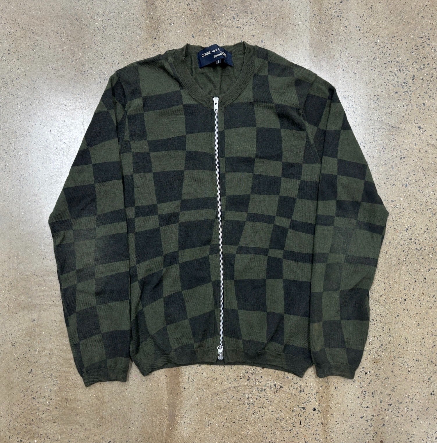 Comme Des Garcons Wool Check Jacket