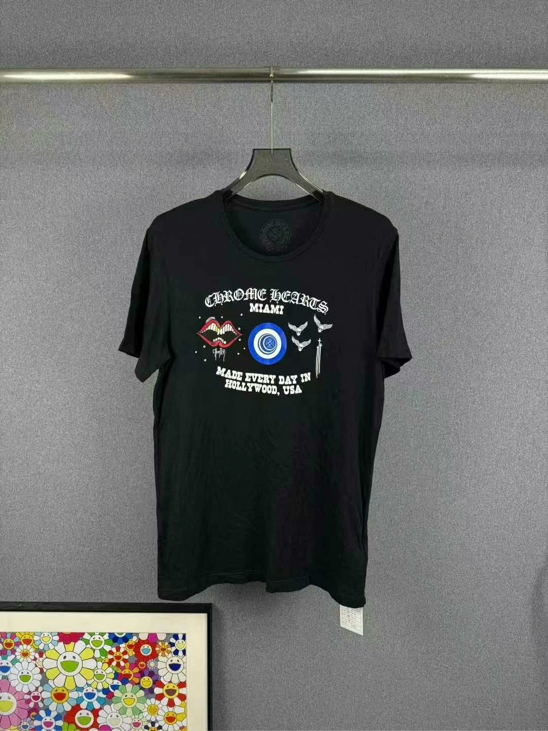 chrome hearts mattyboy graffiti short sleeve shirt