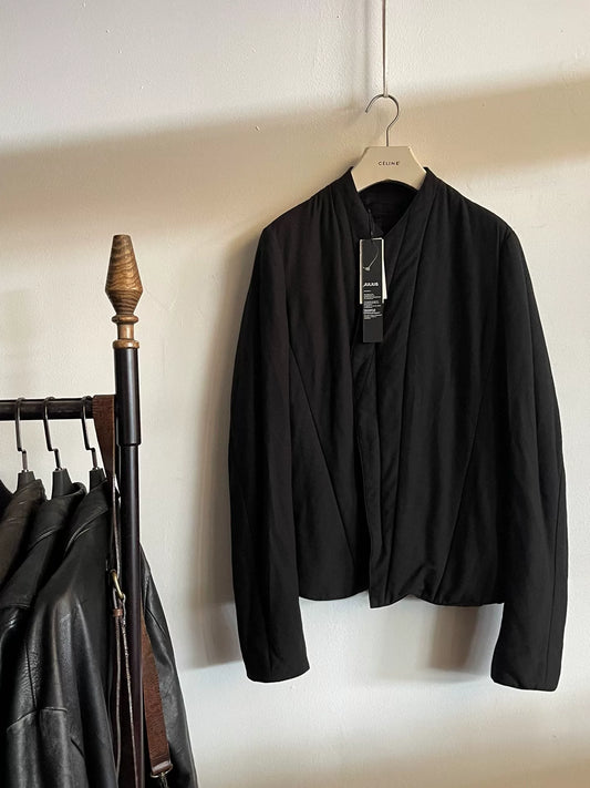 juius black cotton monk jacket