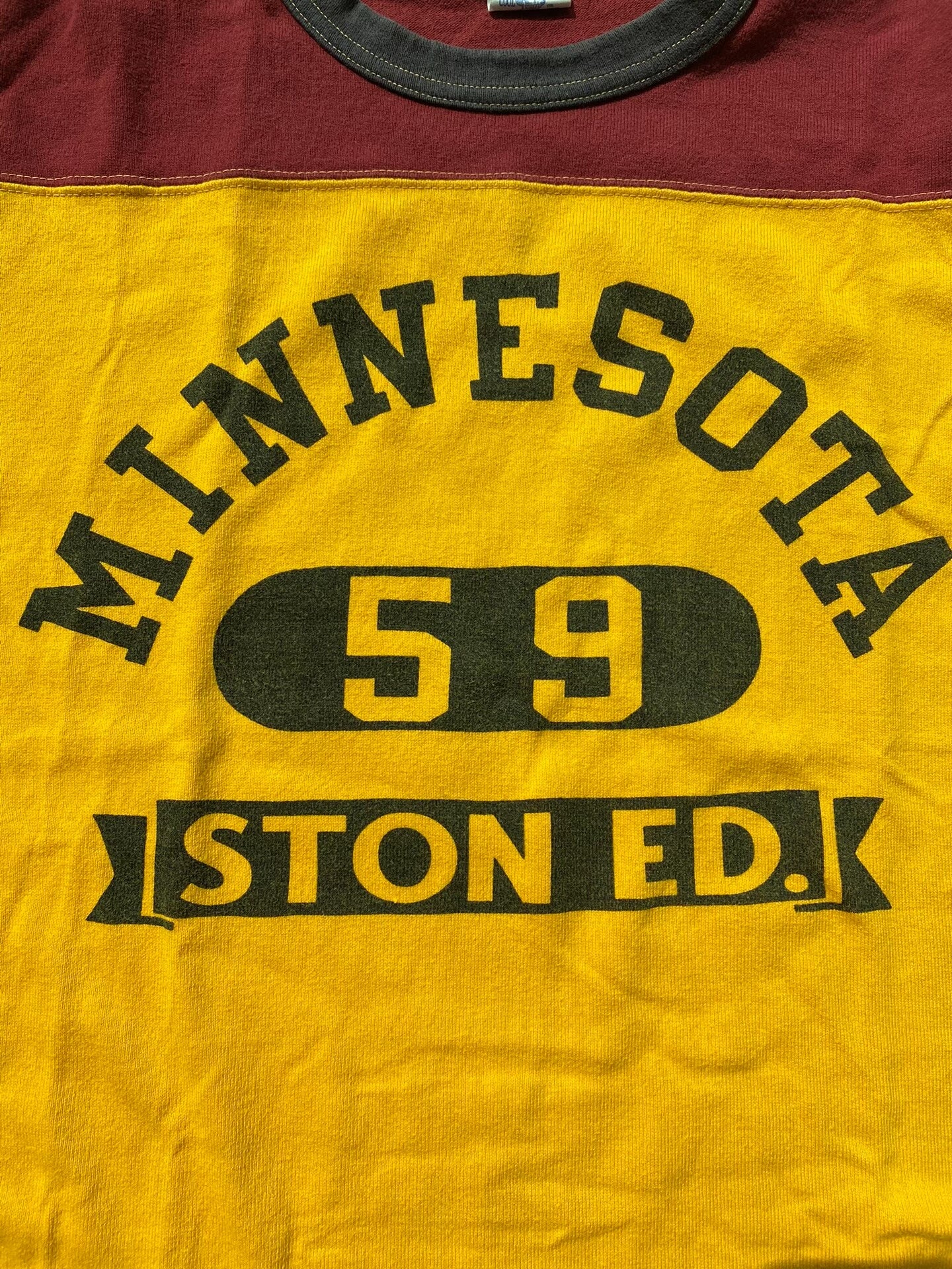 long sleeve yellow minnesota shirt