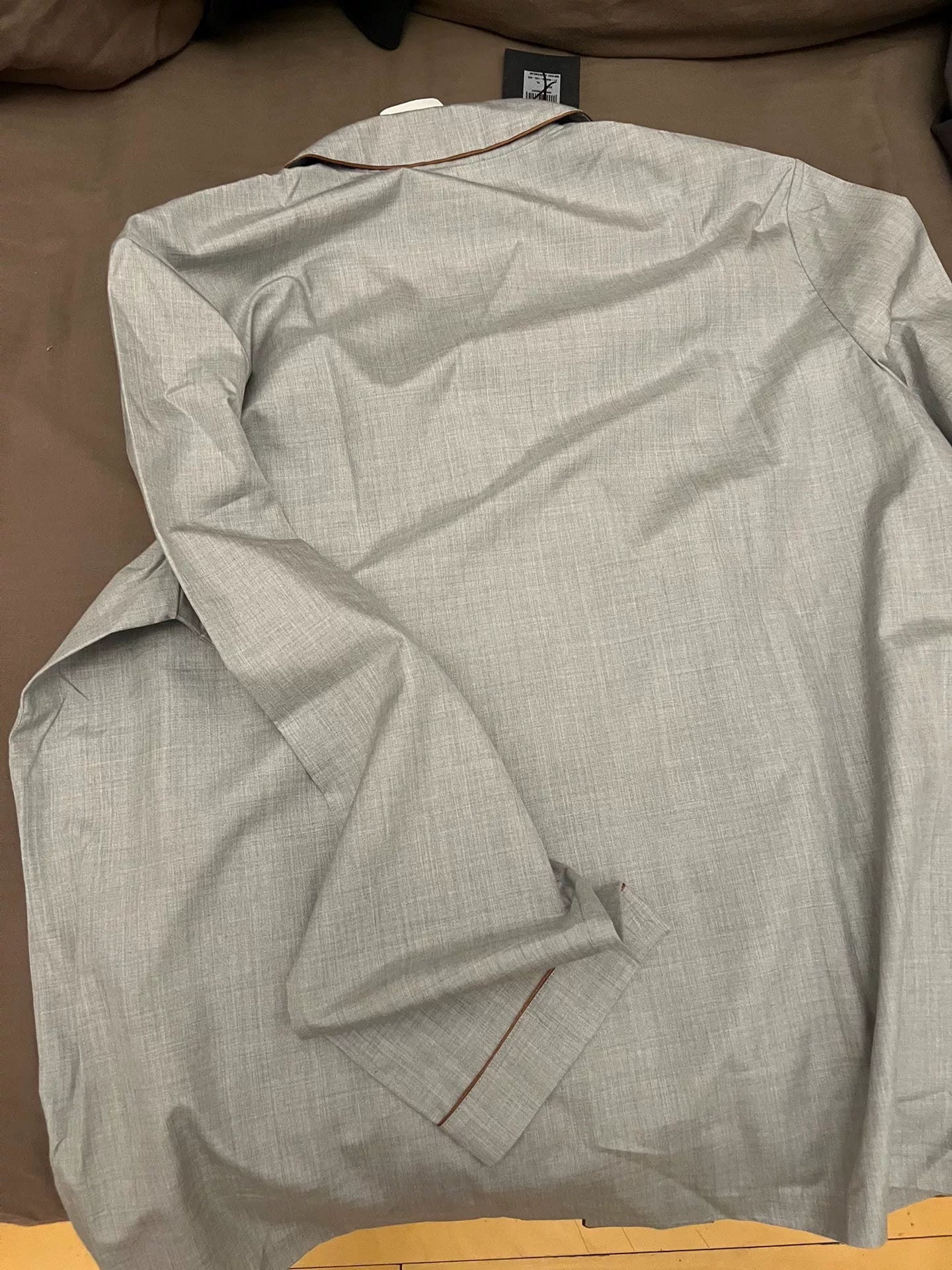 Zegna 100% Silk Suit in Light Gray