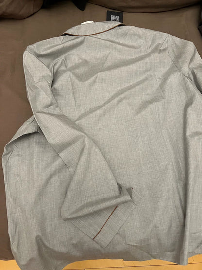 Zegna 100% Silk Suit in Light Gray