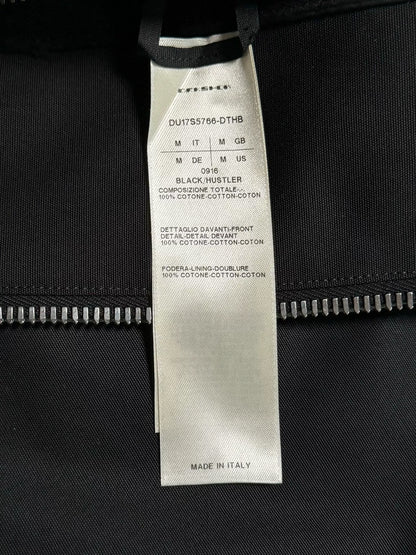 rick owens black jacket with gray panel
