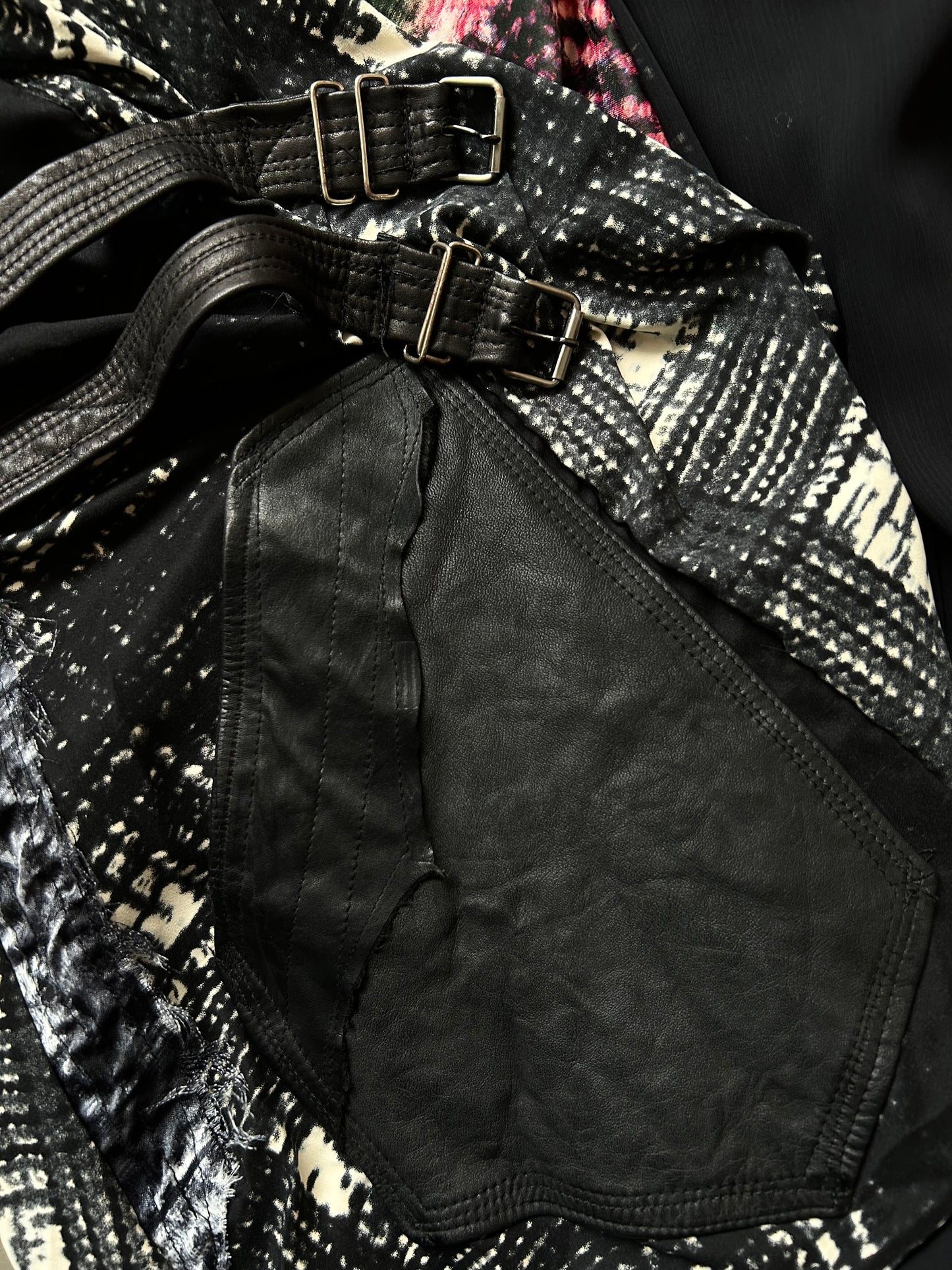 stylish patchwork long coat by TT