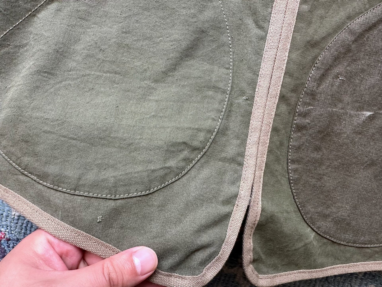 rrl vintage canvas patchwork vest