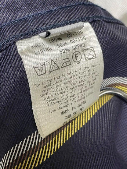 visvim townsend coat navy striped jacket