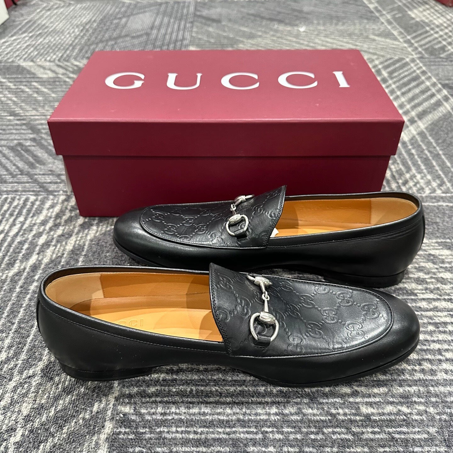 Gucci Horsebit Leather Loafers Size 45