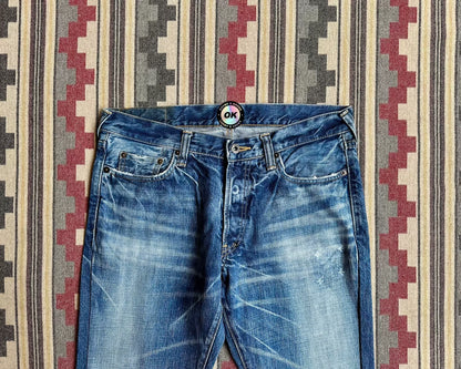 Prps Heavily Washed Distressed Jeans