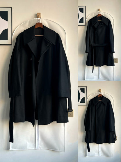 Yohji Yamamoto Oversized Black Coat