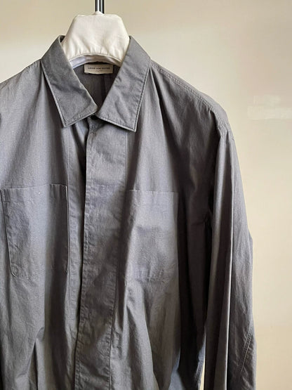 Dries Van Noten Boxy Cotton Jacket Shirt