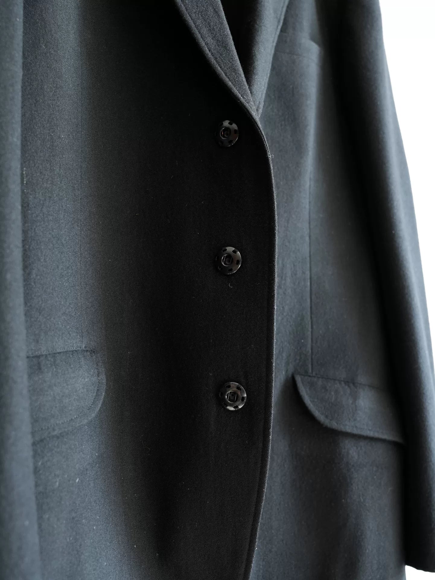Yohji Yamamoto Button-Up Jacket with Dark Buttons
