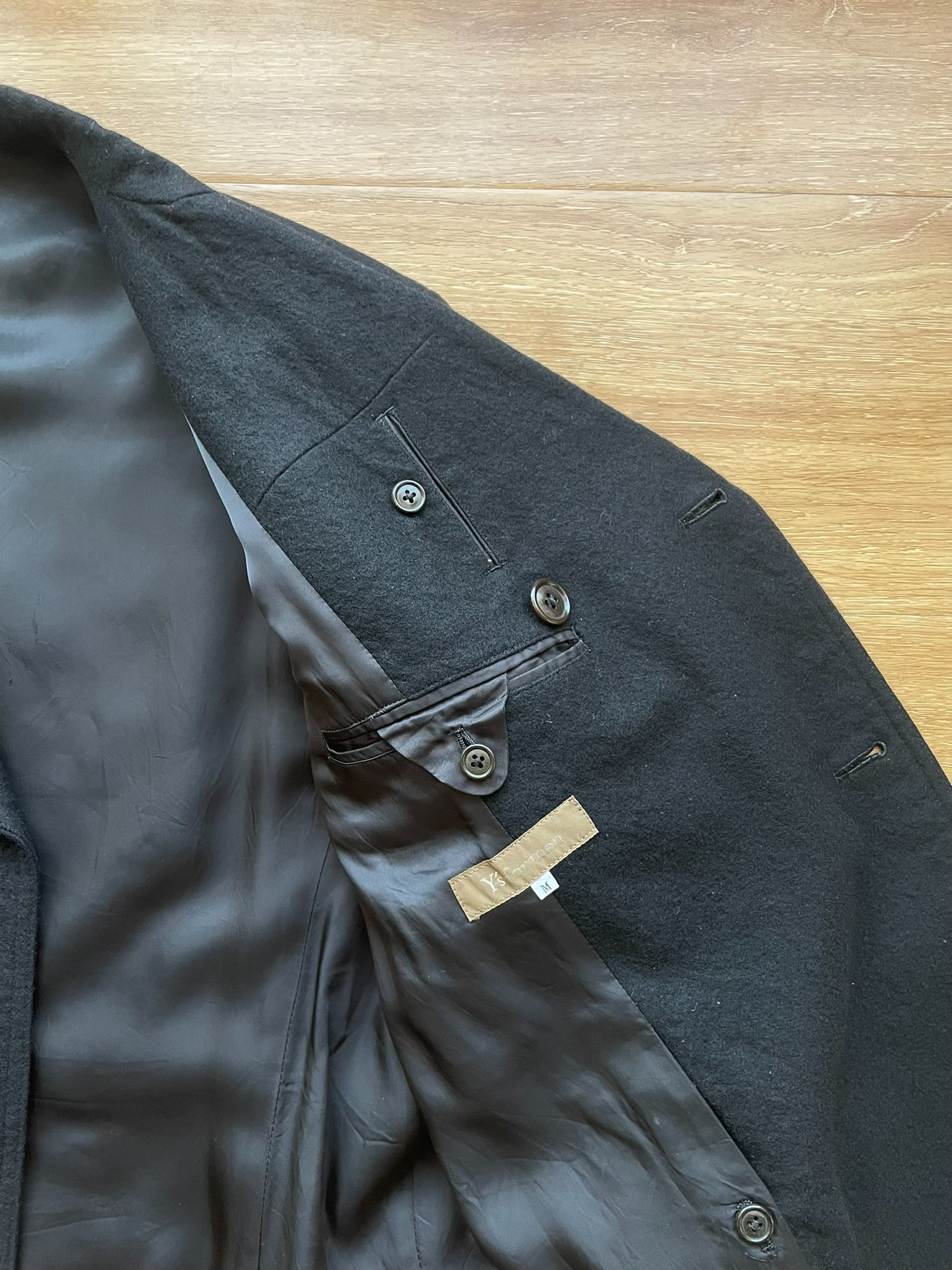 Yohji Yamamoto Y's Boiled Wool Suit Jacket