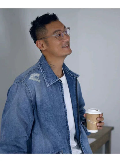 MADNESS 22SS Washed Distressed Denim Jacket